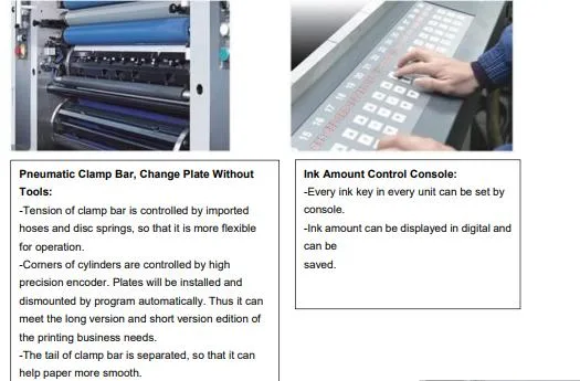 Ecoographix Four Colors Book Magazine Offset Printing Machine