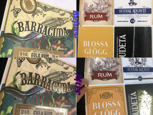Label Digital Enhancement Inkjet Digital Printer เคลือบเงาและปั๊มฟอยล์