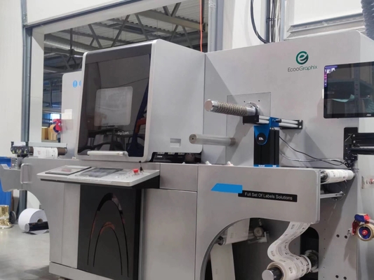 เครื่องพิมพ์สัญลักษณ์ดิจิตอล Roll To Roll Foil Stamping And Varnishing เครื่องพิมพ์สัญลักษณ์ดิจิตอล