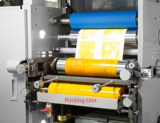 ZBS 320 เครื่องพิมพ์สัญลักษณ์ Flexographic 310mm UV Flexo Label Printer