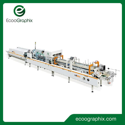 เครื่องทากาวโฟลเดอร์กล่องอัตโนมัติความเร็วสูง Ecoographix สำหรับบรรจุภัณฑ์