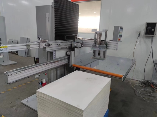 เครื่องบรรจุกระดาษรางคู่ควบคุม PLC พร้อมแท่นอลูมิเนียม