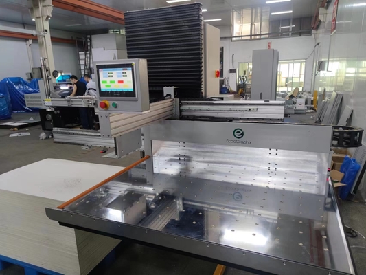 เครื่องบรรจุกระดาษรางคู่ควบคุม PLC พร้อมแท่นอลูมิเนียม
