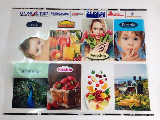 เครื่องพิมพ์สัญลักษณ์ขนาดเล็กแบบอัตโนมัติ Flexographic UV Ink Label