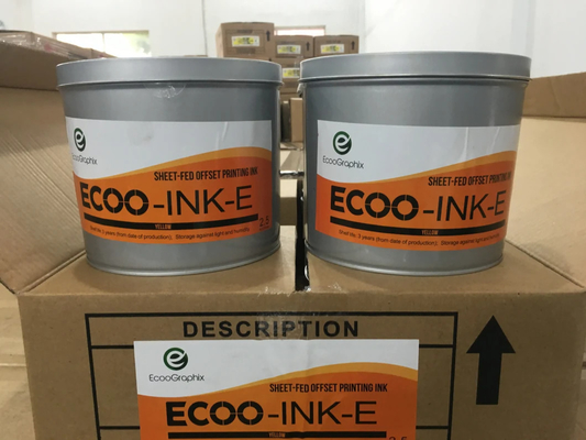 ECOO-INK-F การรักษาความร้อนด้วยหมึกสีแดงที่ใช้สารละลายสําหรับการพิมพ์ออฟเซต