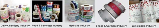 เครื่องพิมพ์ดิจิตอลขนาดสูง ระดับการเข้า 4 สี Roll To Roll Label