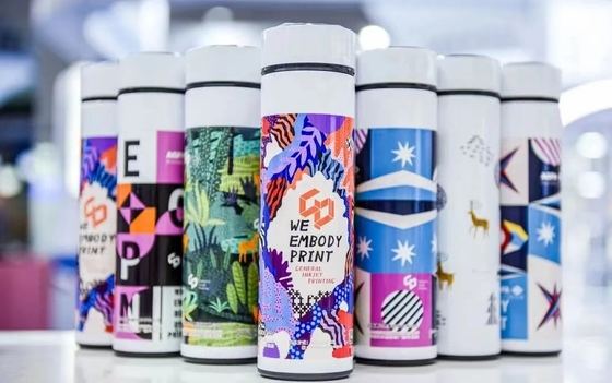 เครื่องพิมพ์สติ๊กเล็ต สมาธิ UV Inkjet Cmyk เครื่องพิมพ์สติ๊กเล็ตดิจิตอลสีเต็ม