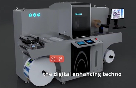 Ecoospark UV Piezo Inkjet Label Roll Embellishment Machine ทางออกที่สมบูรณ์แบบสําหรับผลการผลิตที่เพิ่มขึ้น