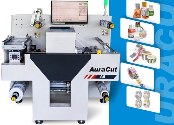 เครื่องตัดสติกเกอร์ดิจิทัล Aura Cut A6 หน้ากว้าง 330 มม. ความเร็ว 11 ม./นาที