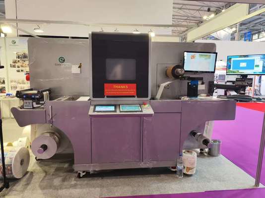 เครื่องพิมพ์วานิชดิจิทัล ความละเอียด 360*360 dpi สูงสุดถึง 1440*360dpi และความเร็ว 10 ม./นาที - 60 ม./นาที สำหรับการผลิตฉลากคุณภาพสูง