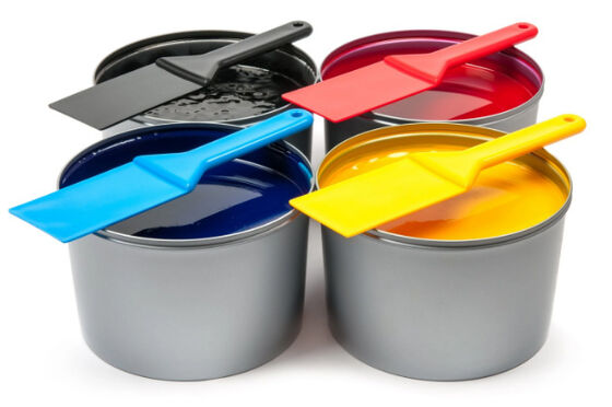 หมึกพิมพ์ออฟเซ็ตแบบป้อนแผ่น CMYK สำหรับการพิมพ์หนังสือพิมพ์