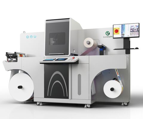 อัตโนมัติดิจิตอล Label การตกแต่งเครื่องยนต์ Foil Stamping And Varnishing การพิมพ์