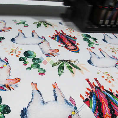 Dye Sublimation Textile เครื่องพิมพ์อิงค์เจ็ท Flatbed ดิจิตอล 1.85m