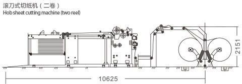 เครื่องตัดกระดาษข้าม 0.8Mpa 350M / นาที 1500mm Stacking