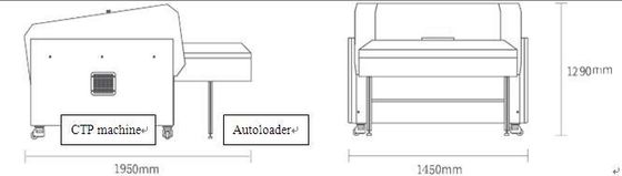 A2 B2 64CH เครื่องทำแผ่น Ctp 2400dpi สำหรับการพิมพ์หนังสือพิมพ์