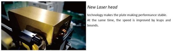 A2 B2 64CH เครื่องทำแผ่น Ctp 2400dpi สำหรับการพิมพ์หนังสือพิมพ์