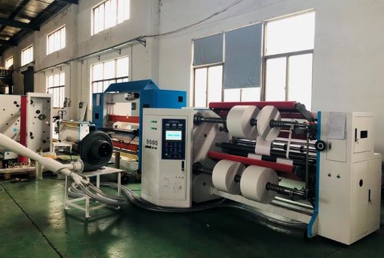 Sticky Label Thermal Paper Slitter Rewinder 300ม./นาที