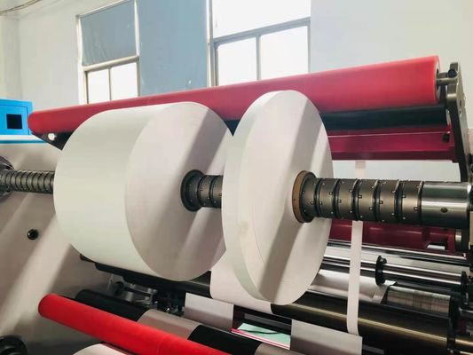 Sticky Label Thermal Paper Slitter Rewinder 300ม./นาที