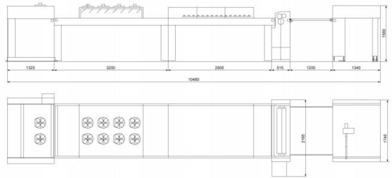 กระดาษขัดเคลือบโดยรวมเครื่องเคลือบเงา UV 1200mm Two Towers